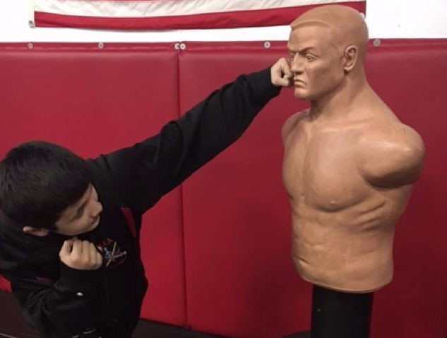 Boy punching